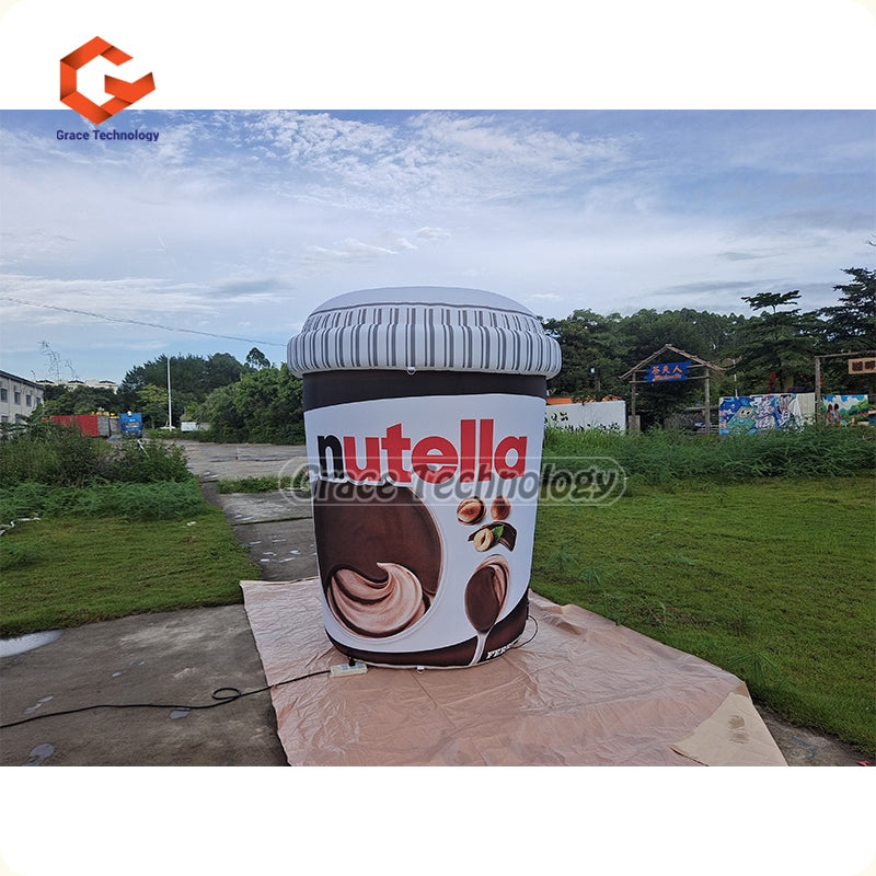 Custom Inflatable Nutella Jar Replicas Inflatable Peanut Butter Can for Advertising