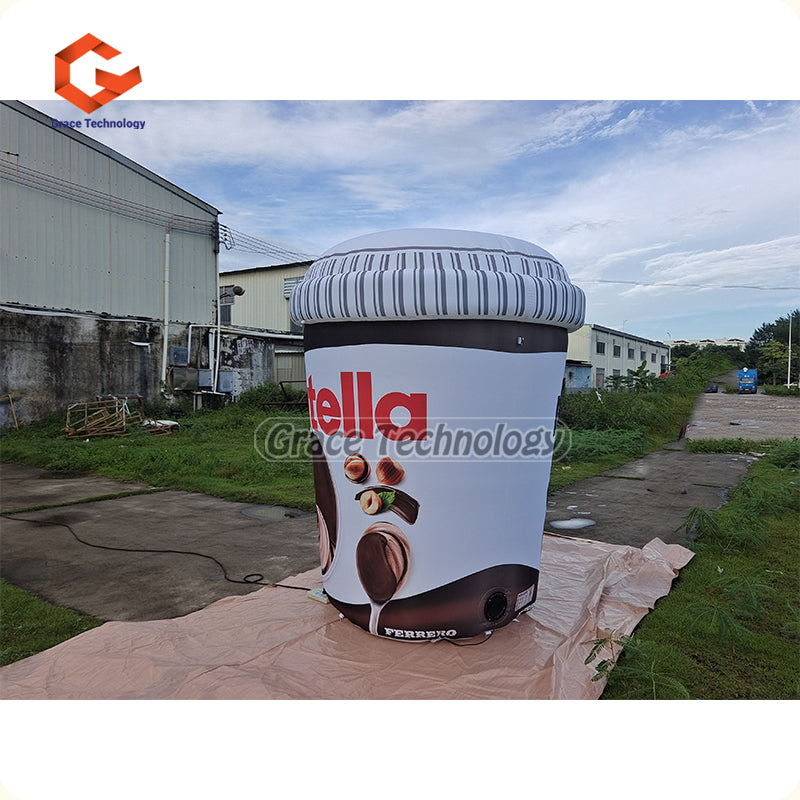 Custom Inflatable Nutella Jar Replicas Inflatable Peanut Butter Can for Advertising