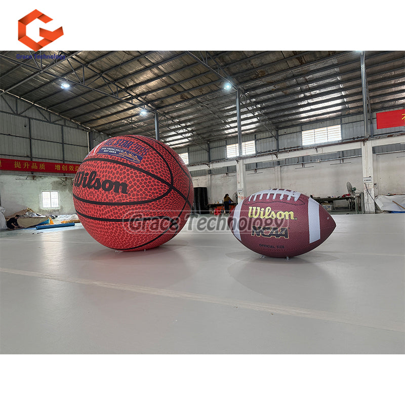 Giant Inflatable Rugby Ball American Football Inflatable Sports Activity Balloons for Youth Programs