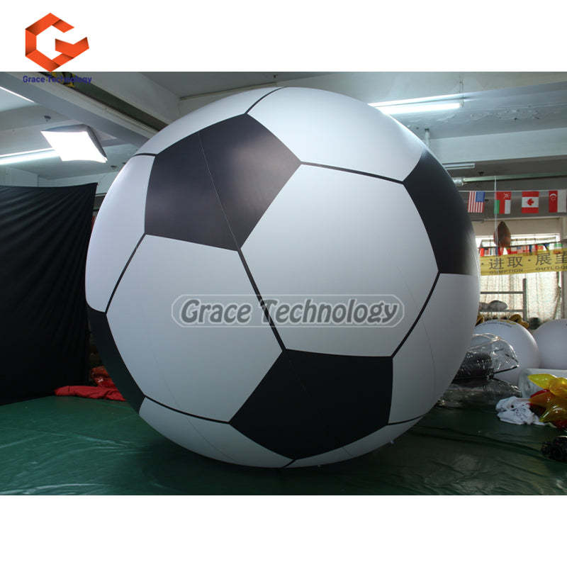 Outdoor Parade Inflatable Soccer Balloon PVC Helium Inflatable Sports Balloons for Events Decoration