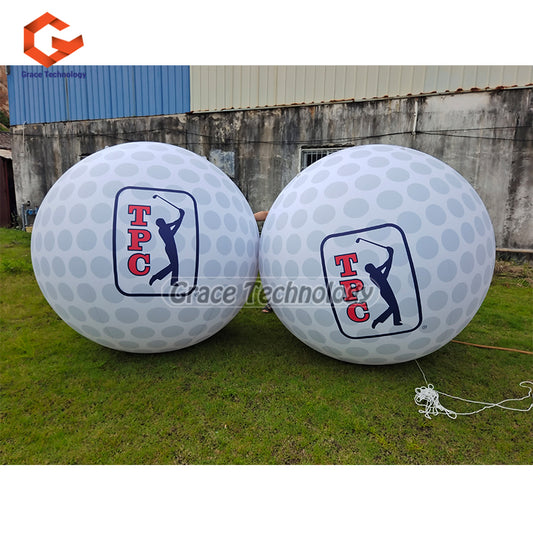 Big Inflatable Golf Ball Balloon Advertising Inflatable Golfball Replicas for display