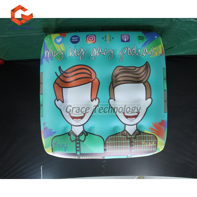 Giant Inflatable Cube Replica Advertising Inflatable Cube Balloon for Outdoor Festival
