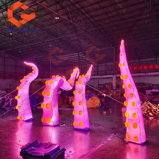 Outdoor Inflatable Jellyfish Tentacle, Giant Inflatable Octopus Tentacle for Event Stage Party Decoration