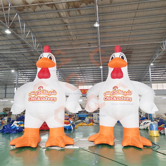 Giant Inflatable Chicken Factory Price Inflatable Rooster Model for Advertising