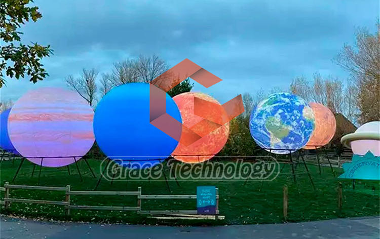 Inflatable Solar System LED Planet Balloon for  Astronomy Education