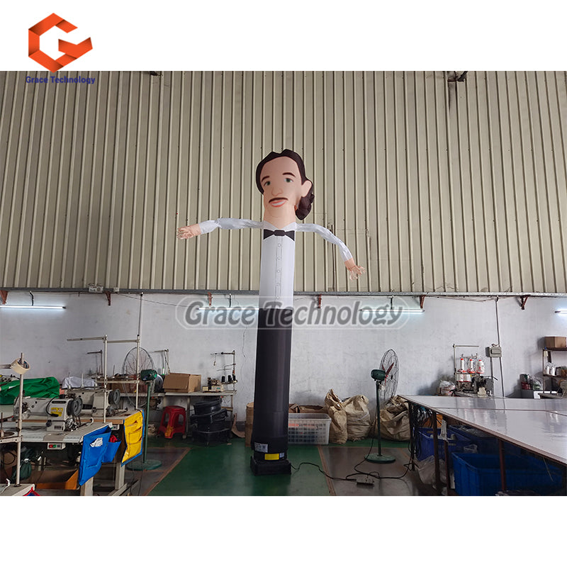 4m Brideg Air Dancer Inflatable Brideg Replicas Models with Blower for Wedding Events