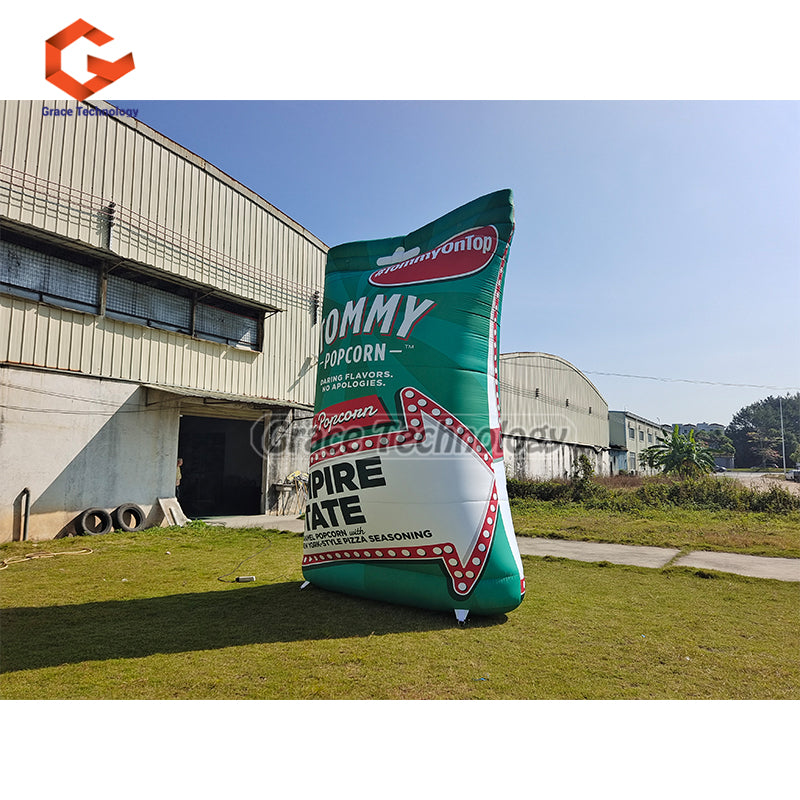 Giant Inflatable Popcorn Bag Replicas Advertising Inflatable Bag Balloon for Sale