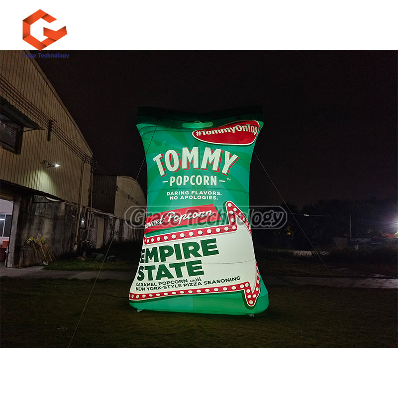 Giant Inflatable Popcorn Bag Replicas Advertising Inflatable Bag Balloon for Sale
