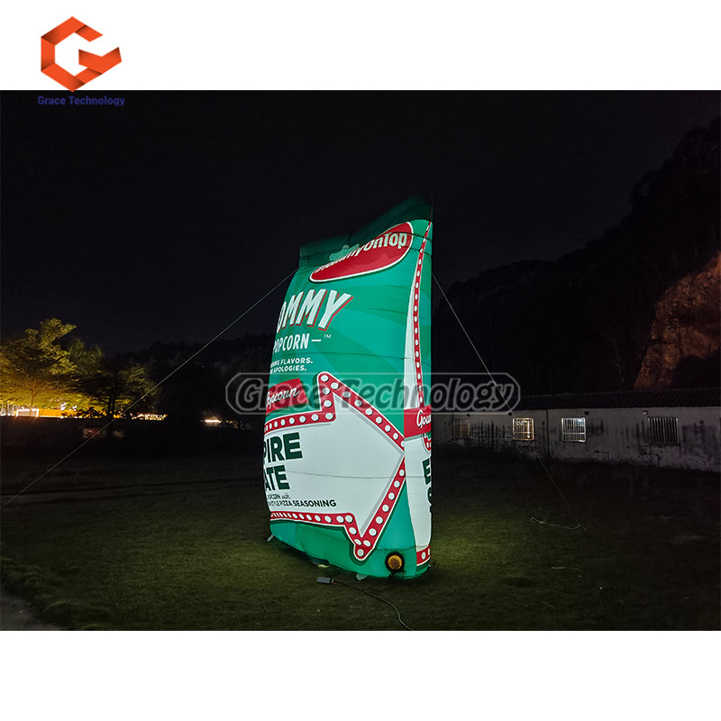 LED Lighting Inflatable Packing Bag Replicas Custom Inflatable Bottle Can Bags for Outdoor
