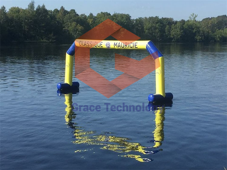 SPU Inflatable Water Floating Arch Airslealed Inflatable Start Finish Arch for Water Events
