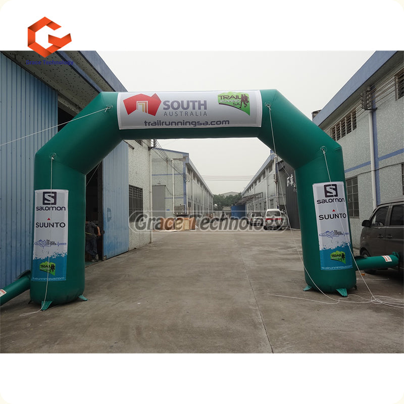 Custom Inflatable Arch Start Finish Line Inflatable Race Archway with Velcro Banners