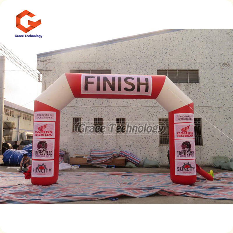 Custom Inflatable Arch Start Finish Line Inflatable Race Archway with Velcro Banners