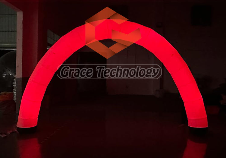 Colorful LED Lighting Inflatable Arch Outdoor Inflatable Race Arch for Night Festival