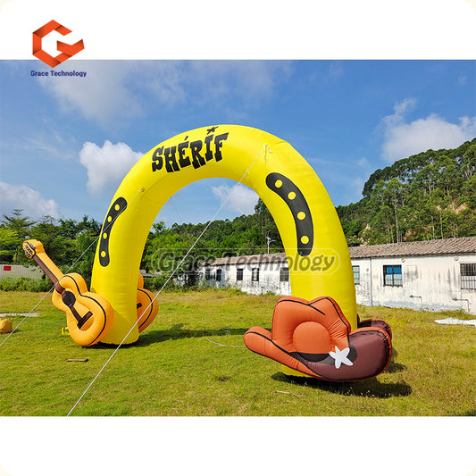 Stage Decoration Custom Inflatable Arch Entrance for Festival Music