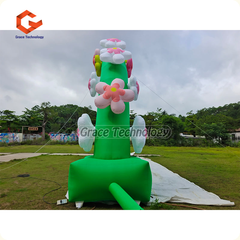 Outdoor Decoration Inflatable Flower Arch Inflatable Flower Blossom Entrace Arch for Wedding