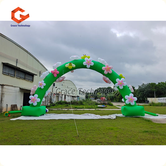 Outdoor Decoration Inflatable Flower Arch Inflatable Flower Blossom Entrace Arch for Wedding