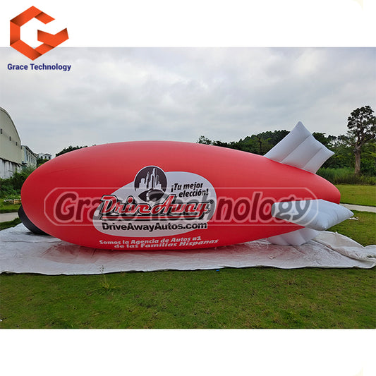 Floating Inflatable Blimp Balloon Helium Inflatable Airplane Zeppelin for Advertising Promotion