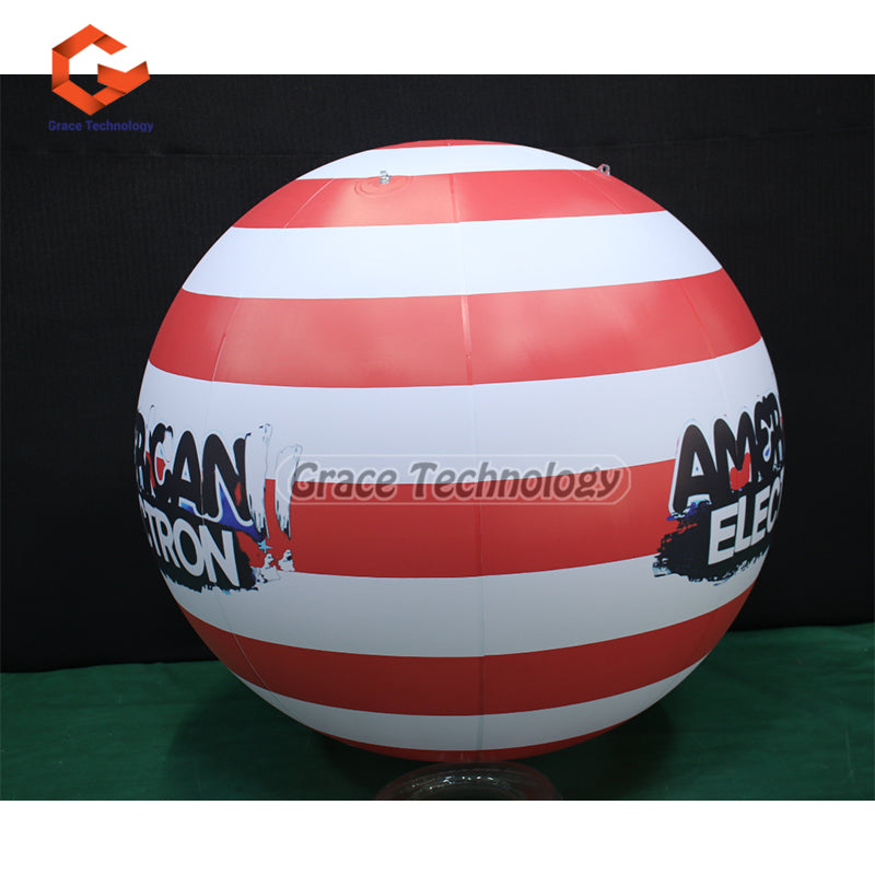 Custom Inflatable Helium Balloon with America Flag Printing for Events Advertsing
