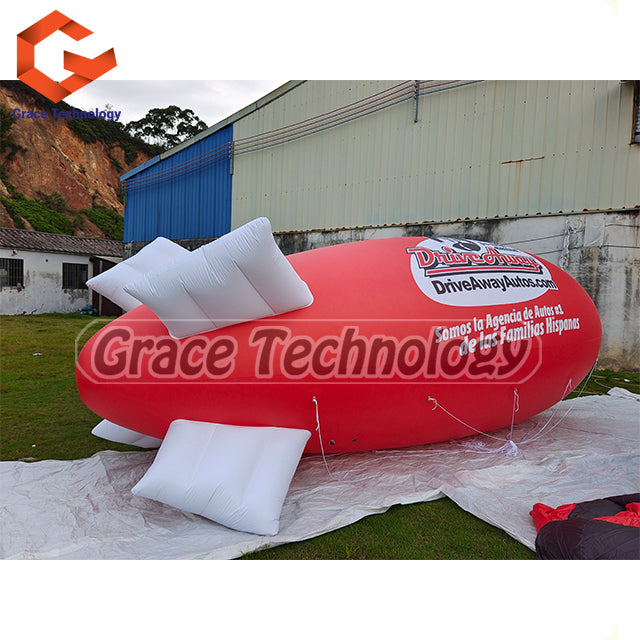 Floating Inflatable Blimp Balloon Helium Inflatable Airplane Zeppelin for Advertising Promotion
