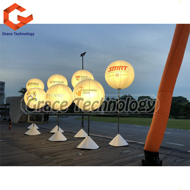 Inflatable Tripod Balloon Stands LED Inflatable Balloon for Events