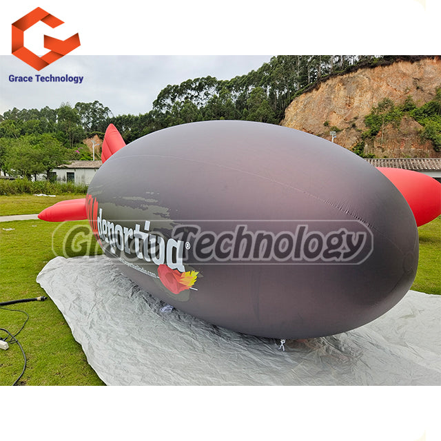 Floating Inflatable Blimp Balloon Helium Inflatable Airplane Zeppelin for Advertising Promotion