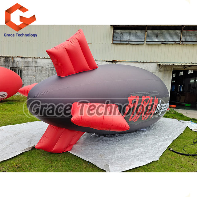 Floating Inflatable Blimp Balloon Helium Inflatable Airplane Zeppelin for Advertising Promotion