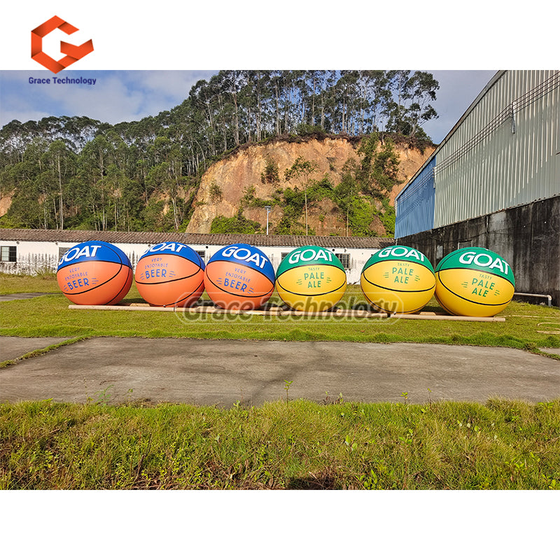 Giant Inflatable Basketball Replicas Balloon Custom Inflatable Helium Balloon for Events Party