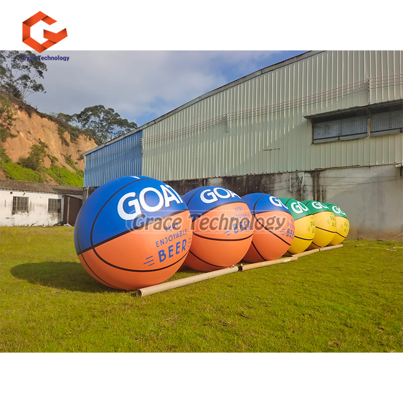 Giant Inflatable Basketball Replicas Balloon Custom Inflatable Helium Balloon for Events Party