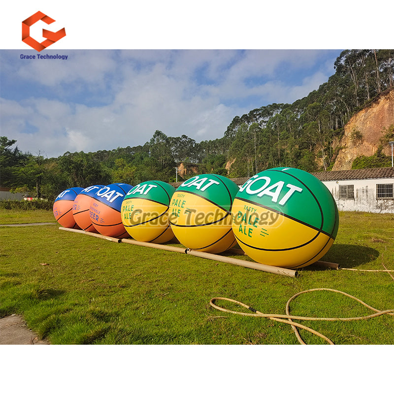 Giant Inflatable Basketball Replicas Balloon Custom Inflatable Helium Balloon for Events Party