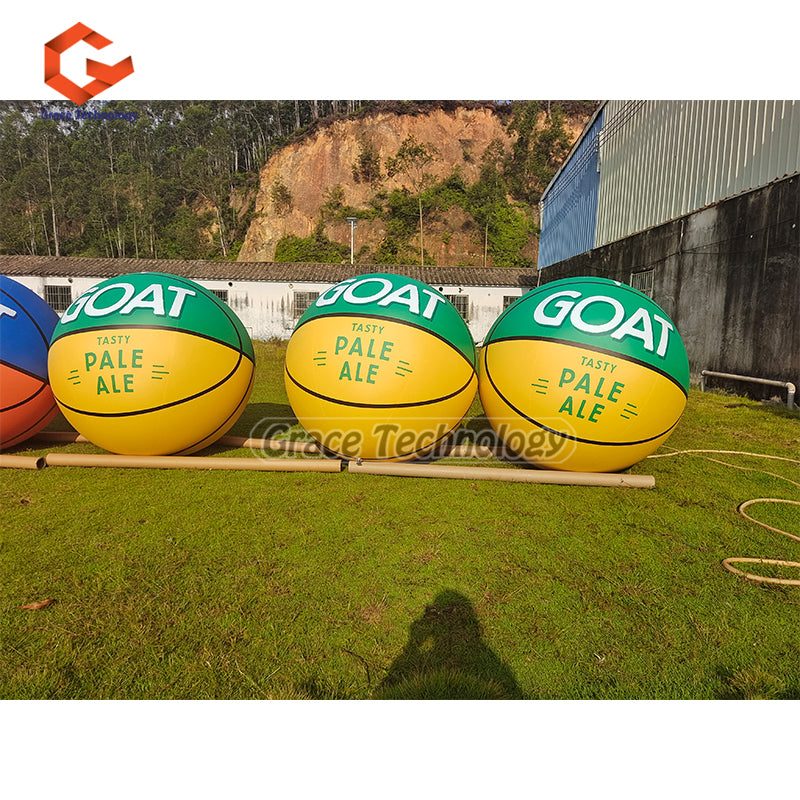 Giant Inflatable Basketball Replicas Balloon Custom Inflatable Helium Balloon for Events Party
