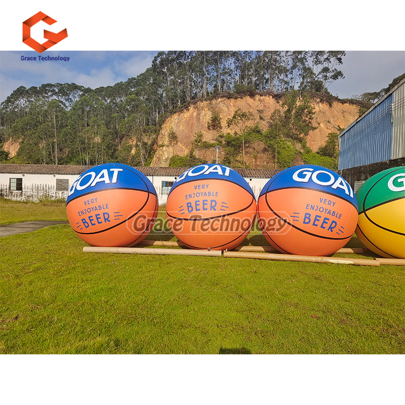 Giant Inflatable Basketball Replicas Balloon Custom Inflatable Helium Balloon for Events Party