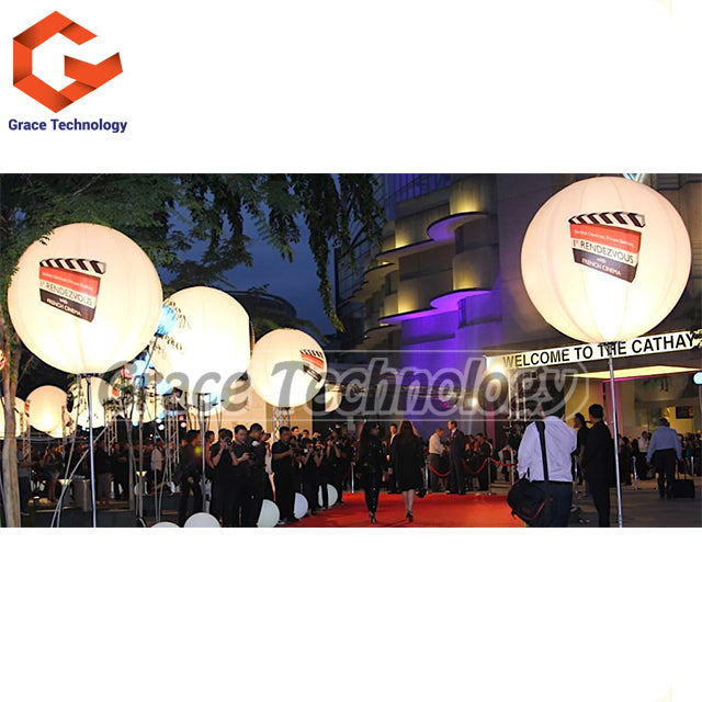 Advertising Stand Balloon LED Lighting Inflatable Tripod Balloon fot Outdoor