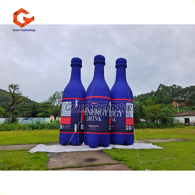 Custom Inflatable Wine Beer Bottle Replicas Advertising Champagne Bottles