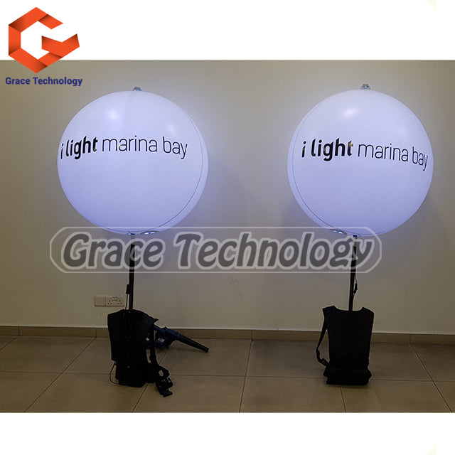 Mobile Walking Advertising Balloon Inflatable Backpack Balloon for Exhibition