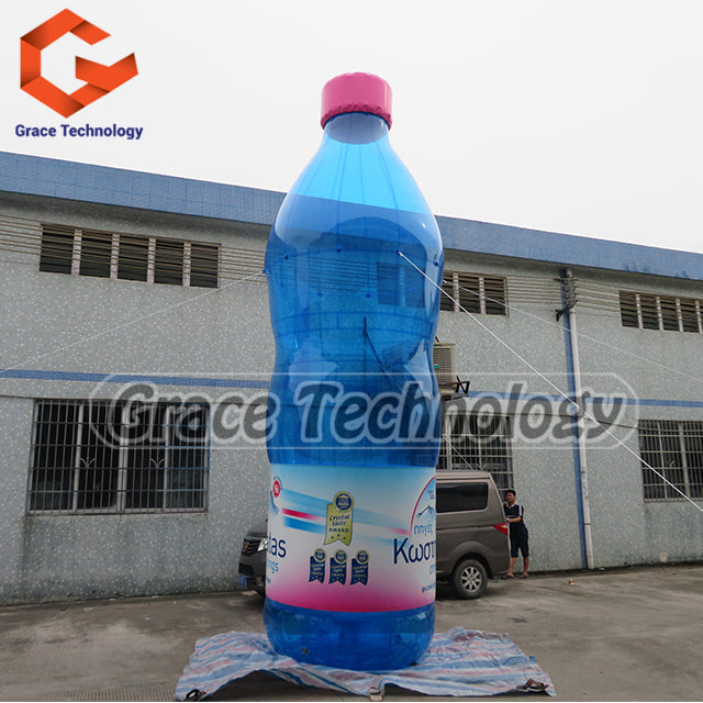 Clear PVC Inflatable Drink Bottle Bear Wine Bottle Replicas for Decorations