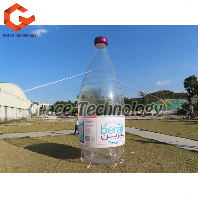 Clear PVC Inflatable Drink Bottle Bear Wine Bottle Replicas for Decorations