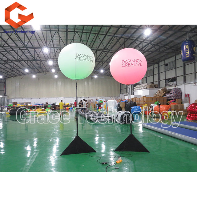 Advertising Stand Balloon LED Lighting Inflatable Tripod Balloon fot Outdoor