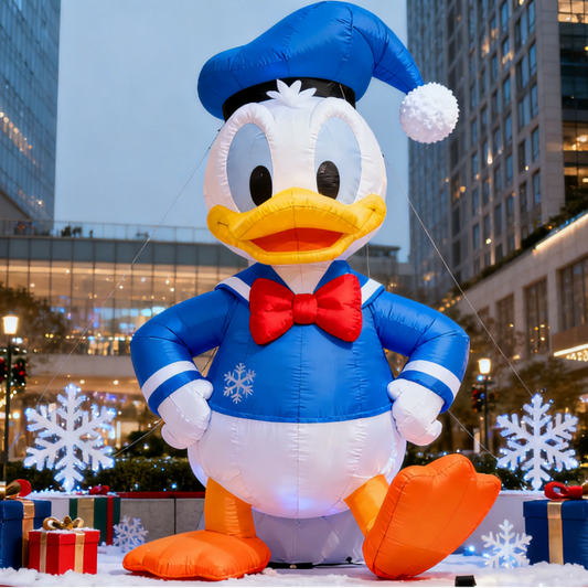 Inflatable Donald Duck Statue Resin Plating Animal Decorations Home Crafts Sailor Gentleman Duck