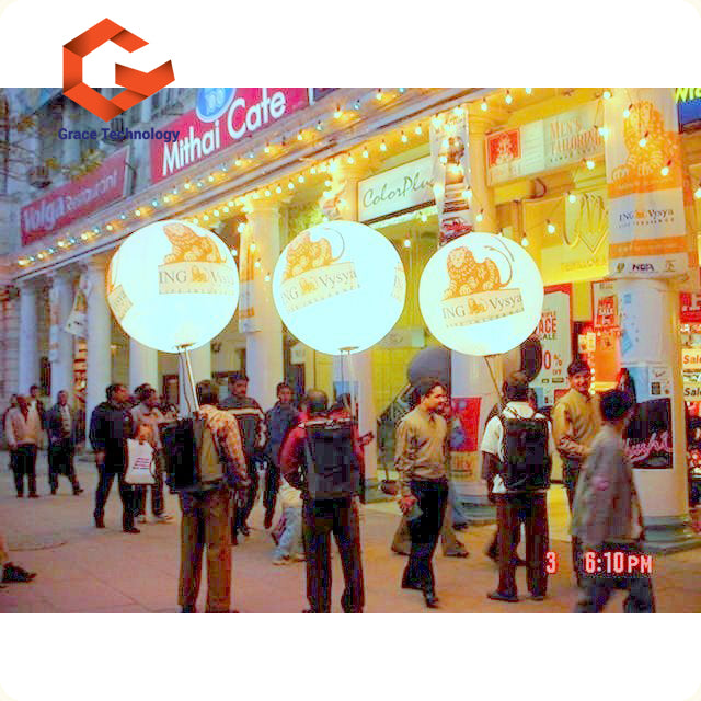 Mobile Walking Advertising Balloon Inflatable Backpack Balloon for Exhibition