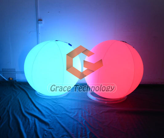 Wholesale Inflatable Luminous Beach Ball Remote Control LED Light Swimming Pool Party Play Balls Water Party Game Sports