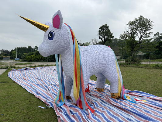 Outdoor Inflatable Unicorn Mascot Model Giant Inflatable Animal Unicorn Balloon for Decorations