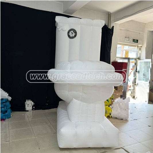 Outdoor Inflatable Toilet Replicas Model for Advertising