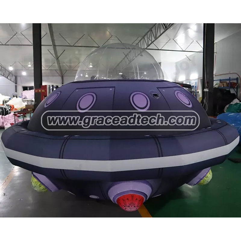 Inflatable UFO Balloon Flying Saucer Replicas Models for Space Theme Event Decoration
