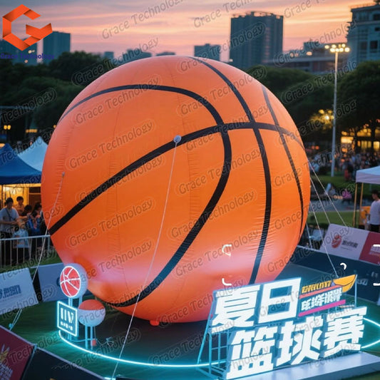 Customizable Inflatable Basketball with Logo Printing for Sports Events