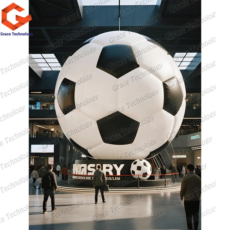 2m 1.5m 1m Custom logo Giant PVC Inflatable Soccer Ball Football Ball for Outdoor Advertising Decoration Activity