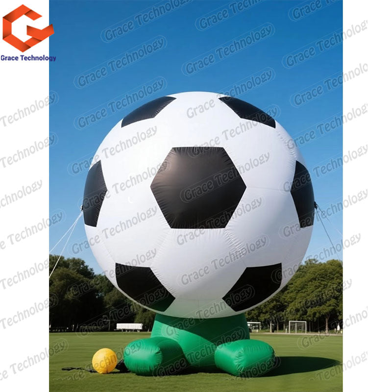2m 1.5m 1m Custom logo Giant PVC Inflatable Soccer Ball Football Ball for Outdoor Advertising Decoration Activity