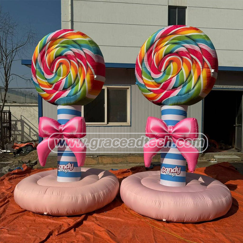 Fashion New Style Pretty 2m Giant Inflatable Lolly Candy Balloon