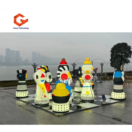 Giant Custom Decorative Inflatable Chess Game Model Inflatable Chess Pieces for Commercial Advertising