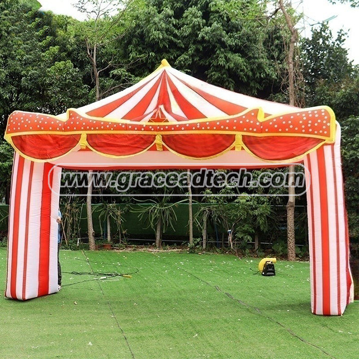 Custom Inflatable Castle Backdrop Circus Theme Park Decoration Carnival Inflatable Background