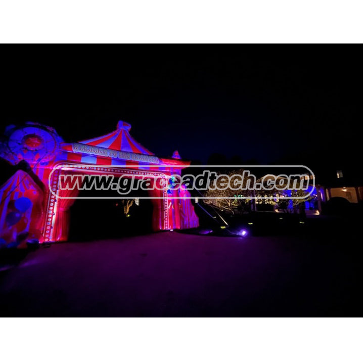 Custom Inflatable Castle Backdrop Circus Theme Park Decoration Carnival Inflatable Background